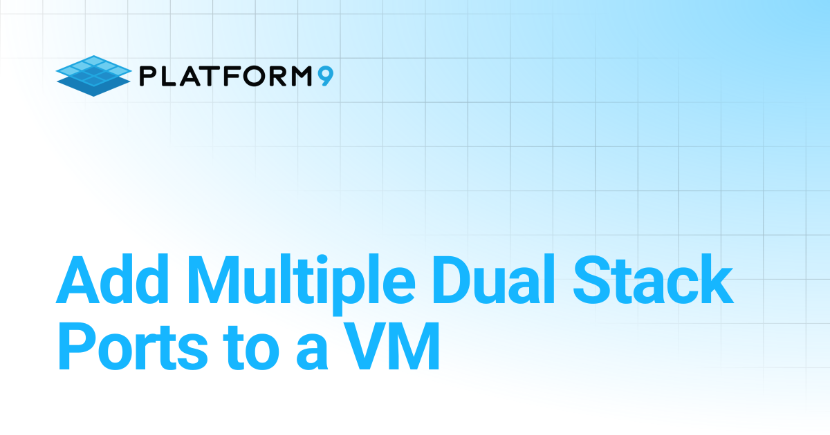 Add Multiple Dual Stack Ports to a VM | Private Cloud Director 2025.8 ...