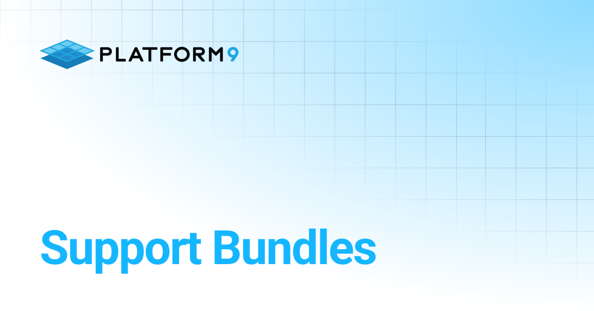 Support Bundles | Kubernetes Self Managed Cloud Platform 5.13 ...