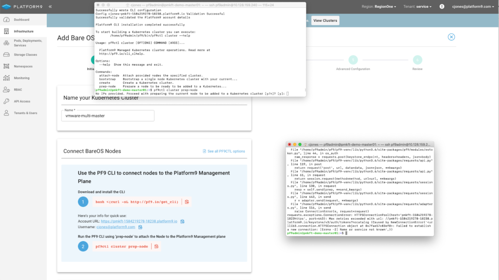 Platform9 CLI – Prep-node Command